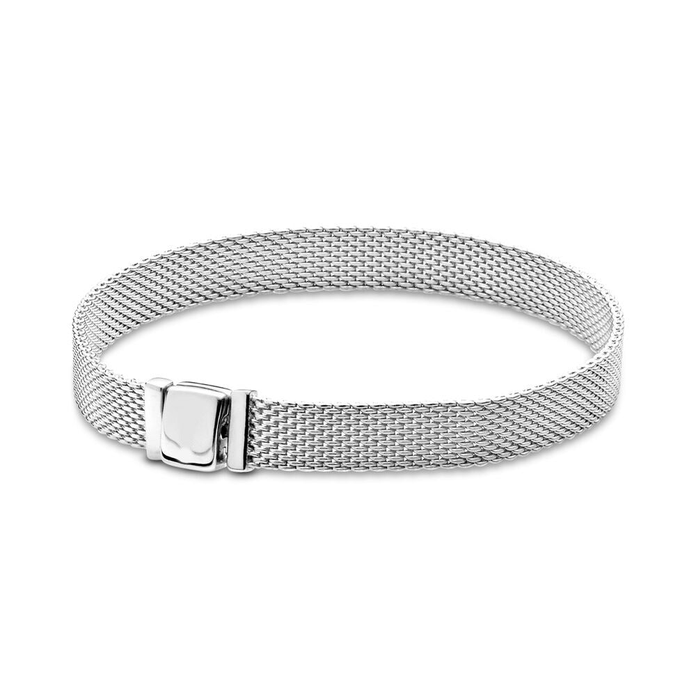 Rectangular Chain Link Mesh Chain Bracelet